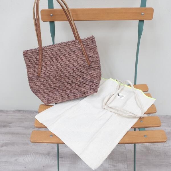 楽天市場】セールSans Arcidet beby-XS-Cラフィアレザーハンドルトート