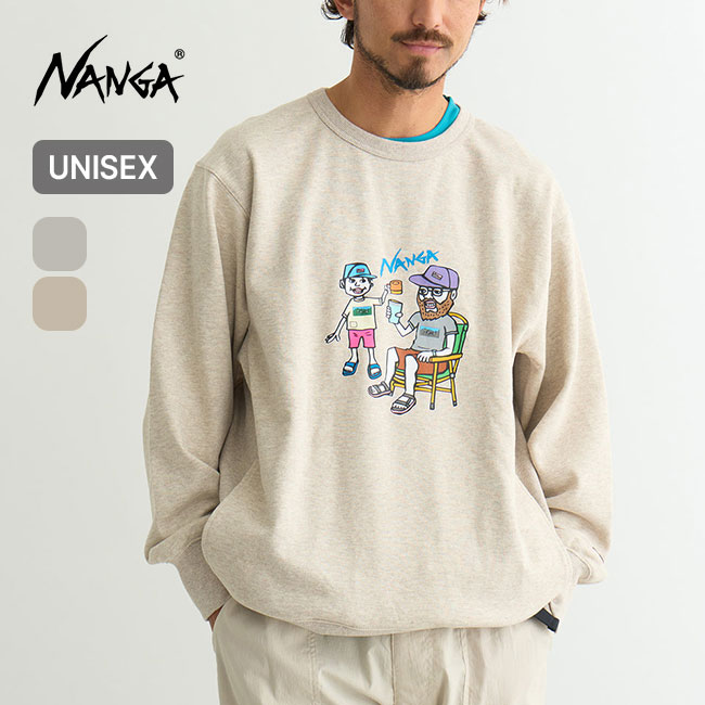楽天市場】ナンガ×ウシオダヒロアキ エコハイブリッドスウェットシャツ
