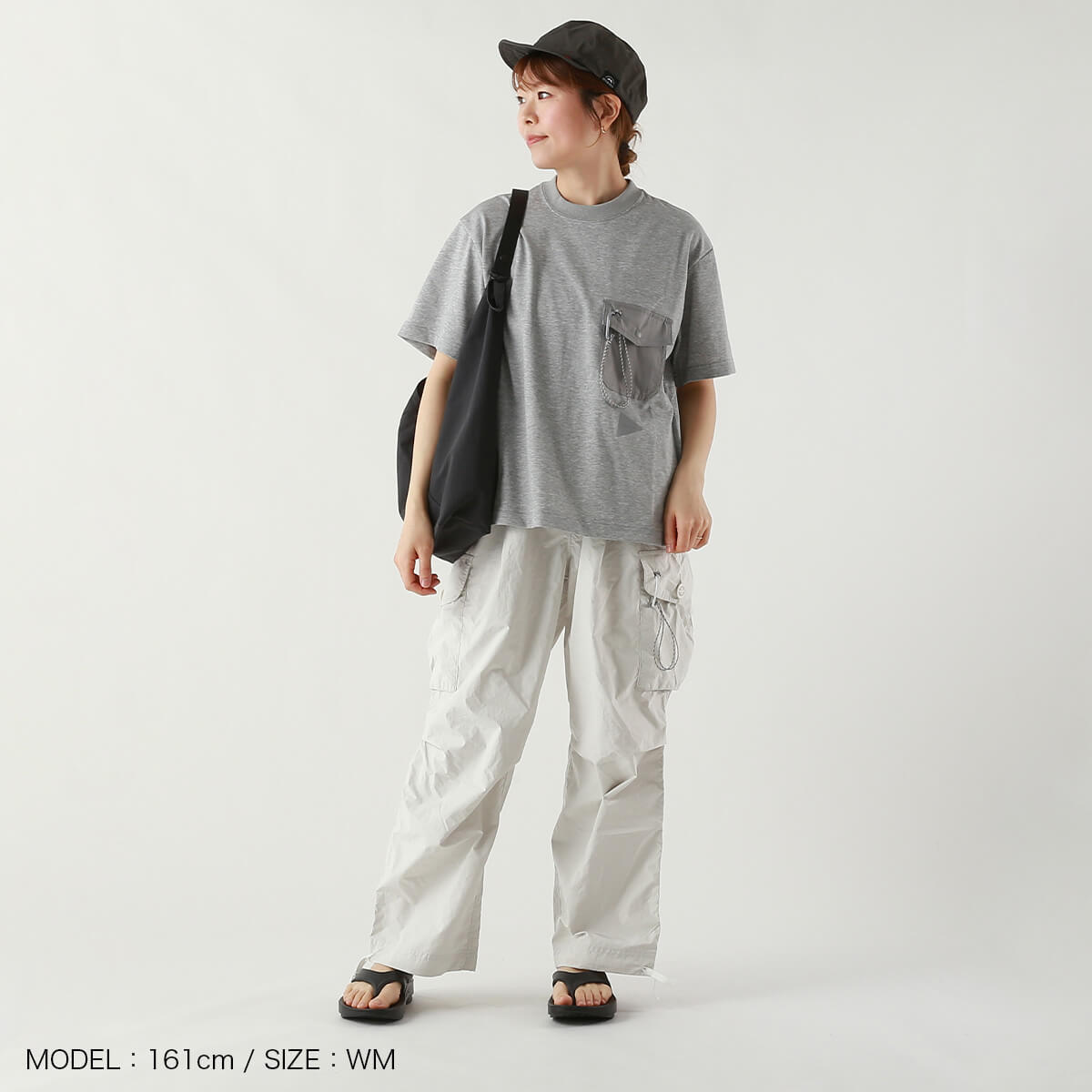 楽天市場】アンドワンダー ポケットT and wander pocket T メンズ