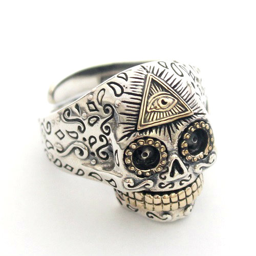 楽天市場】スカル メキシコ リング 指輪 goodvibrations グッド