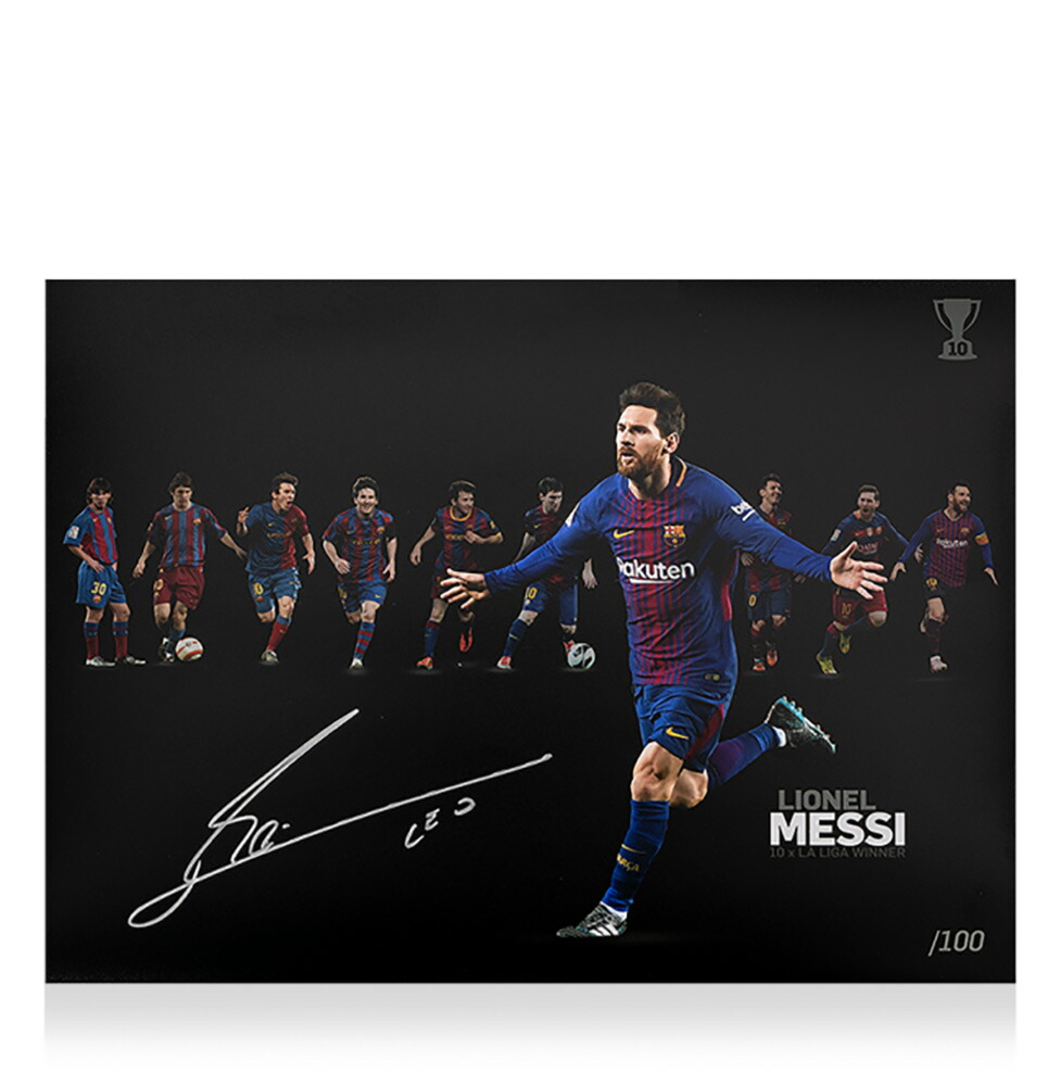 楽天市場】リオネル・メッシ 直筆サインフォト FCバルセロナ ラ
