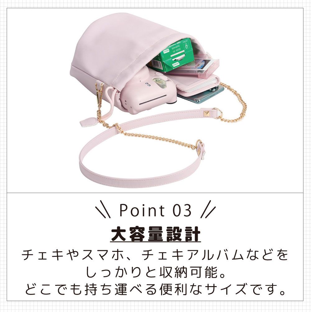 楽天市場】【楽天スーパーSALE】チェキ バッグ instax mini12 カメラ