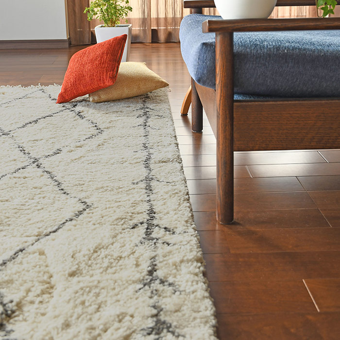 私がお届けします！ ほぼ未使用 モリヨシ カサブランカ 135×190cm ラグ