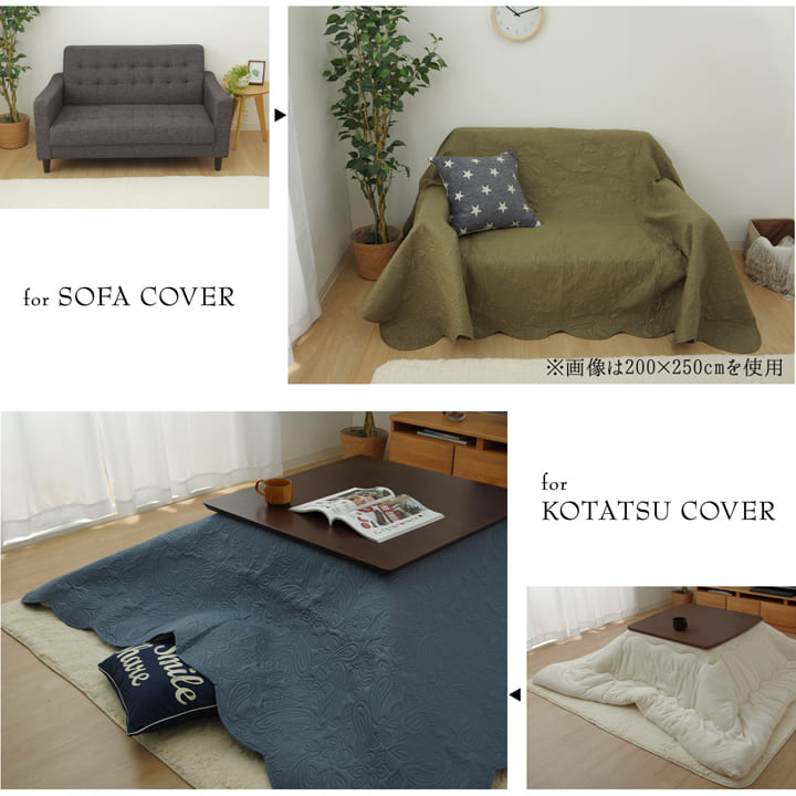 楽天市場】[5%offクーポン！2/25限定] こたつ 上掛け 長方形 マルチ