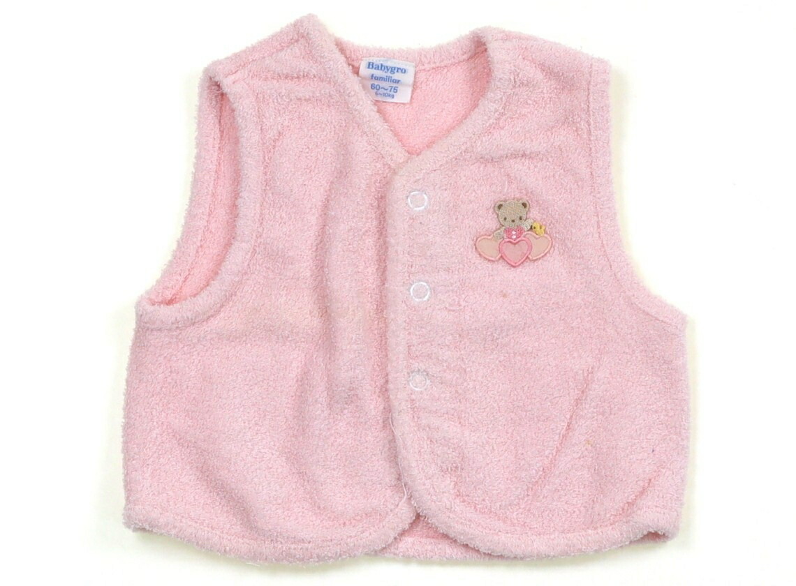 楽天市場】ファミリア familiar ベビーベスト 60 女の子 ピンク 子供服