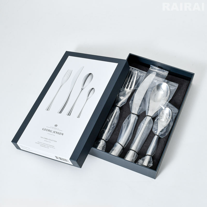 楽天市場】ジョージジェンセン カトラリー 4本セット コブラ シルバー
