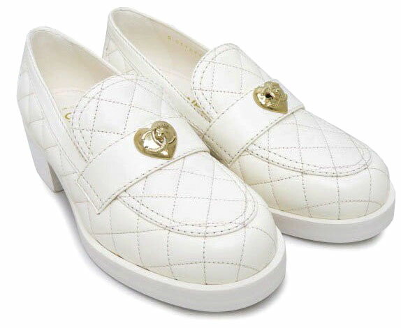 楽天市場】CHANEL ハートターンロック ローファー G39697 23C