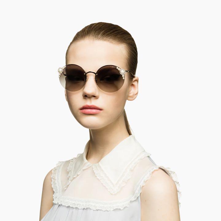楽天市場】miumiu サングラス マニエール パール ビジュー サークル