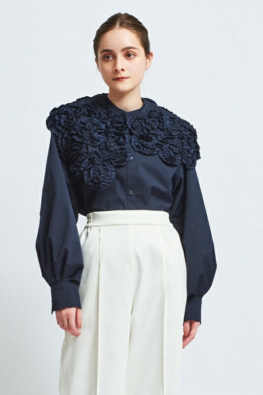 楽天市場】yori Shirocon ホイップカラーブラウス