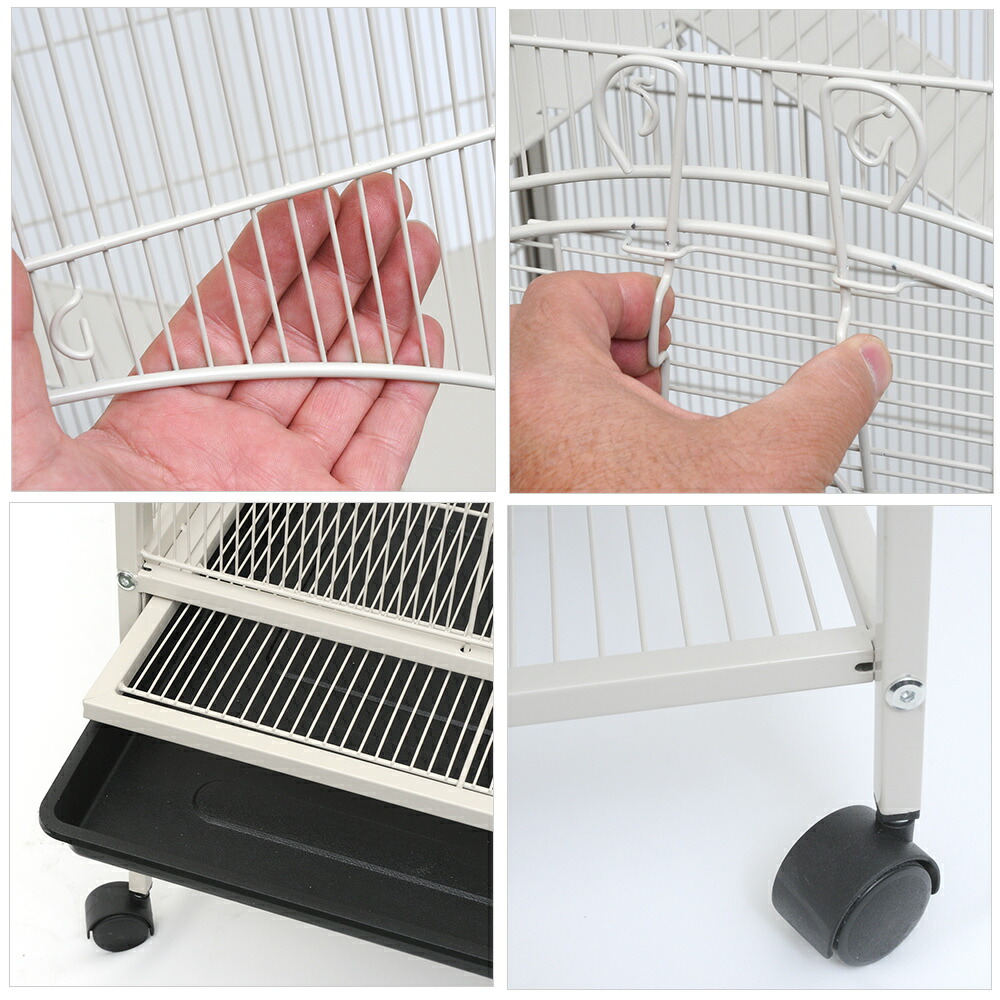 楽天市場】アウトレット品 3階建て広々ケージ ホワイト 組立確認済