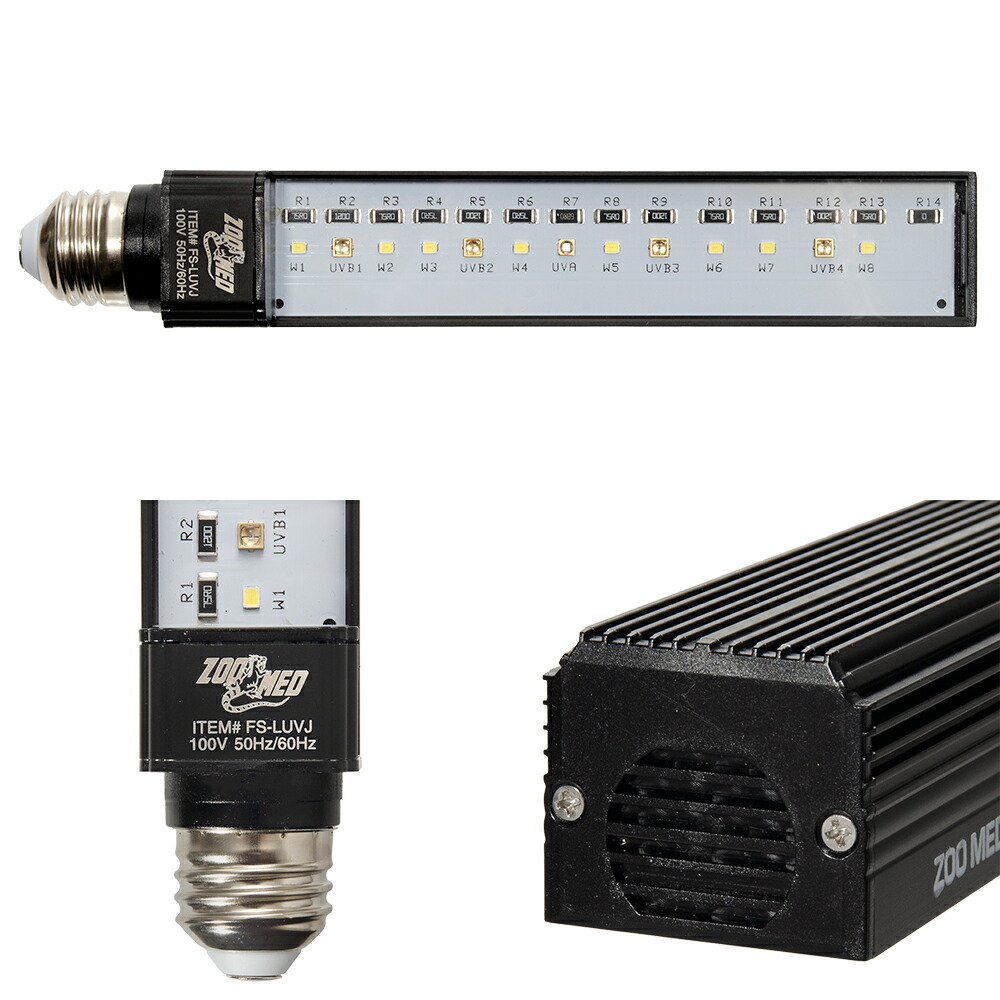 楽天市場】爬虫類 ライト ZOOMED レプティサン UVB／LED