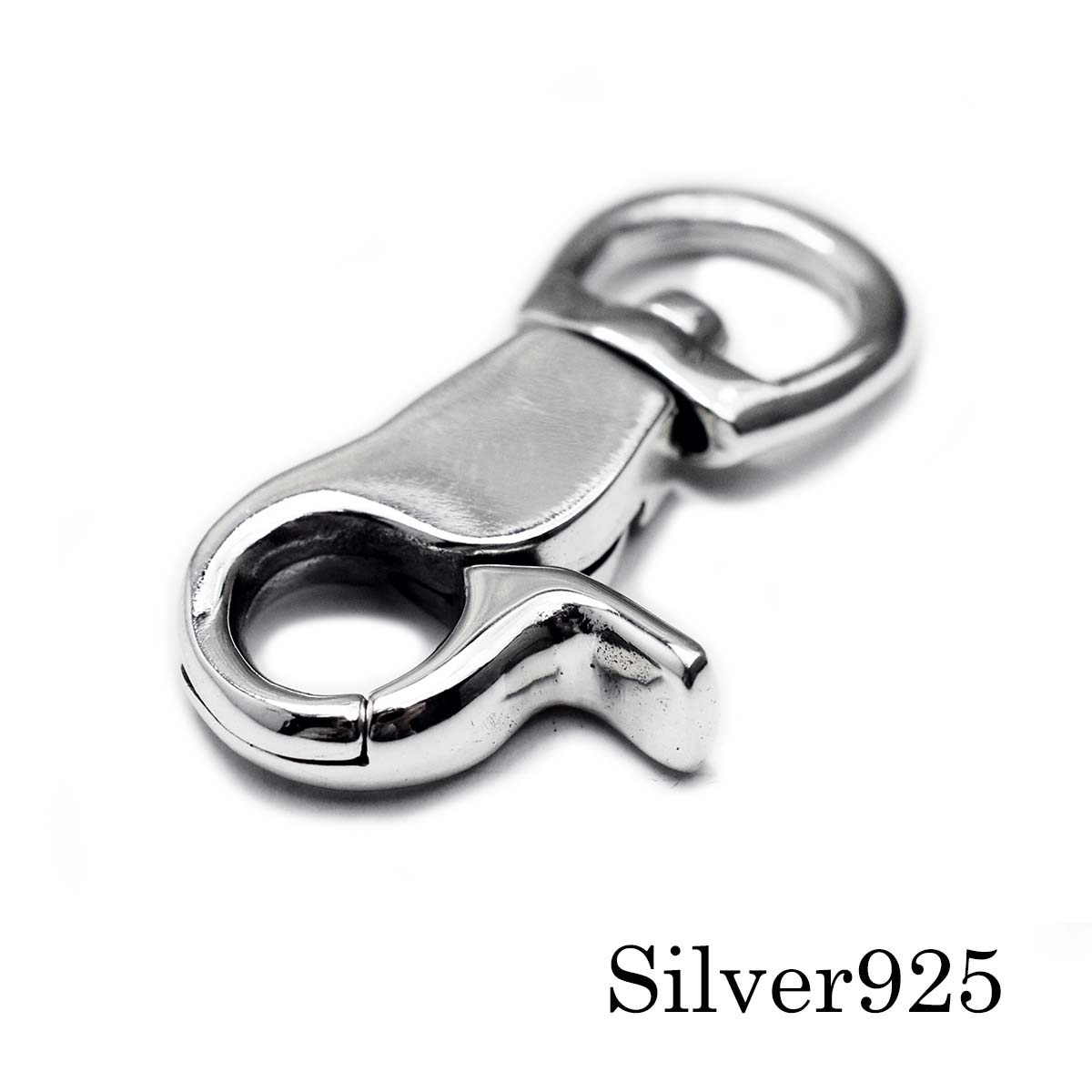 楽天市場】【シルバー925製】ナスカン 金具 レバー型 回転フック