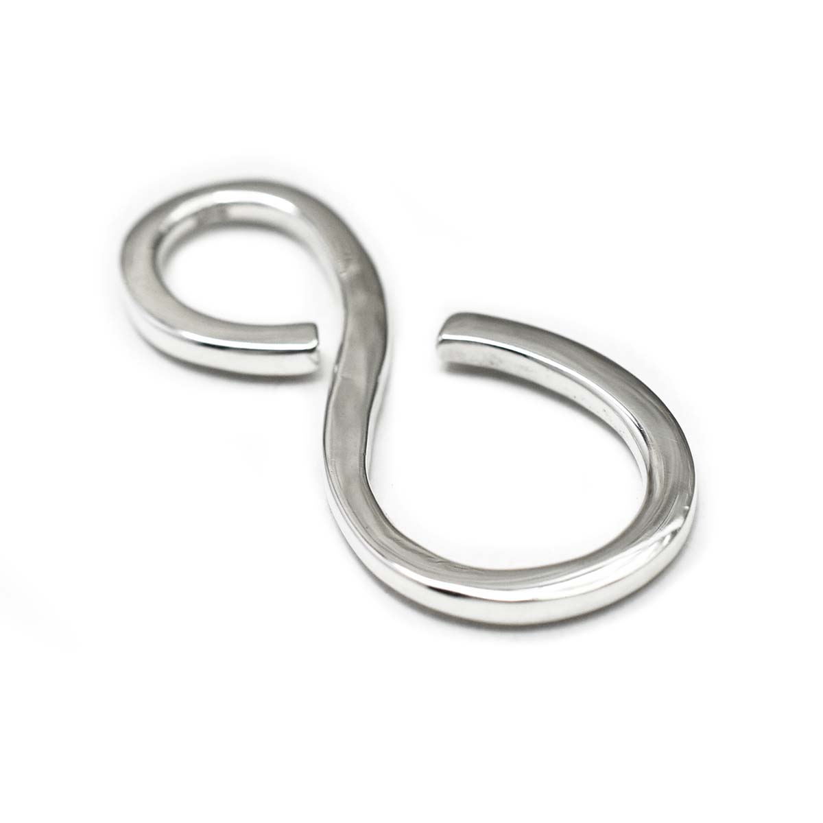 楽天市場】【33×15mm】 シルバー925 カスタムパーツ エイトフック 八の