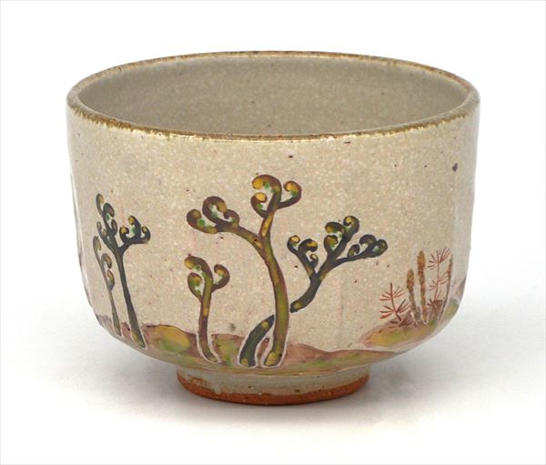 楽天市場】茶碗 灰釉 早蕨 中村良二作（桐箱） : 茶道具商 左座園