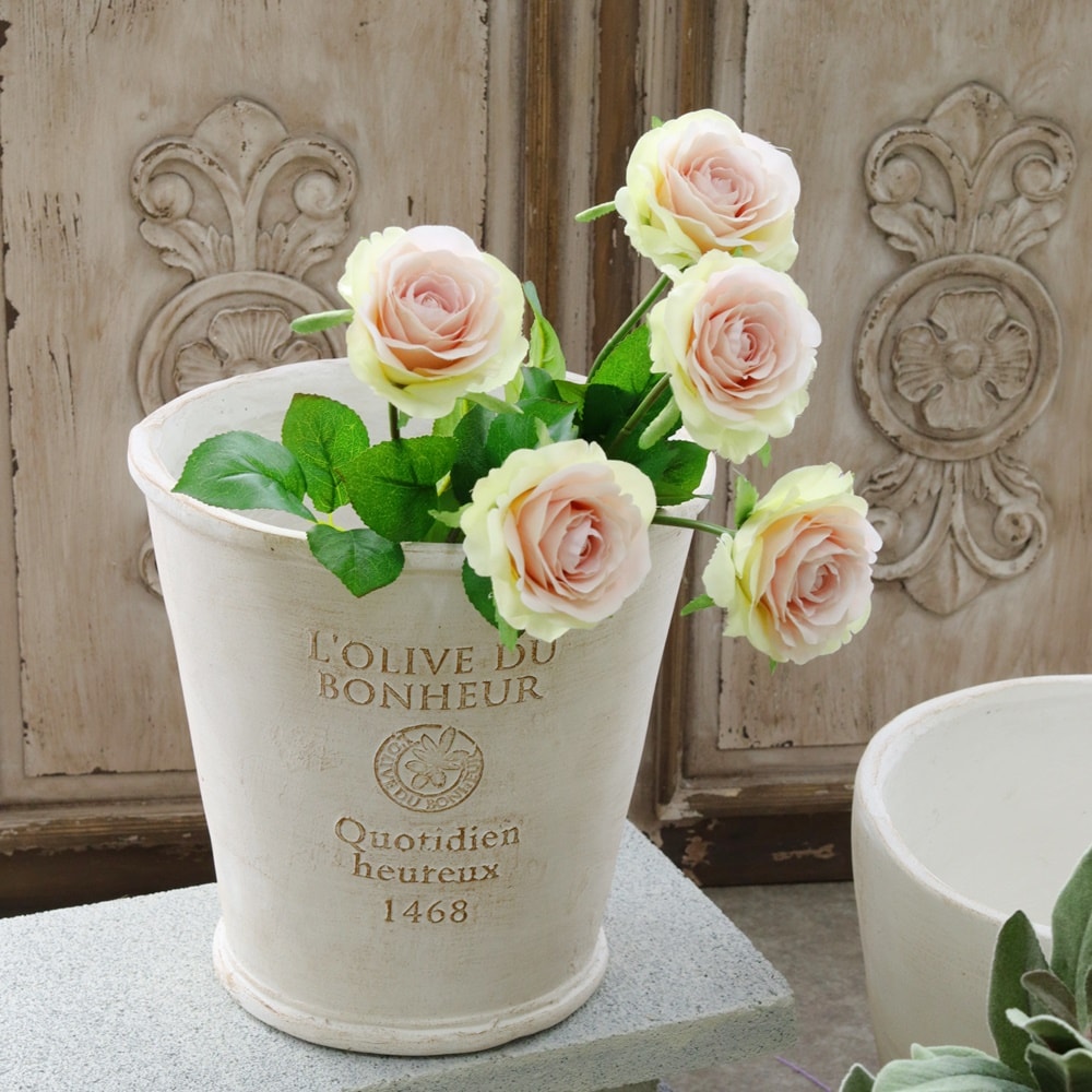 オブジェ フレンチスタイル鉢カバー 植木鉢 フランスアンティーク