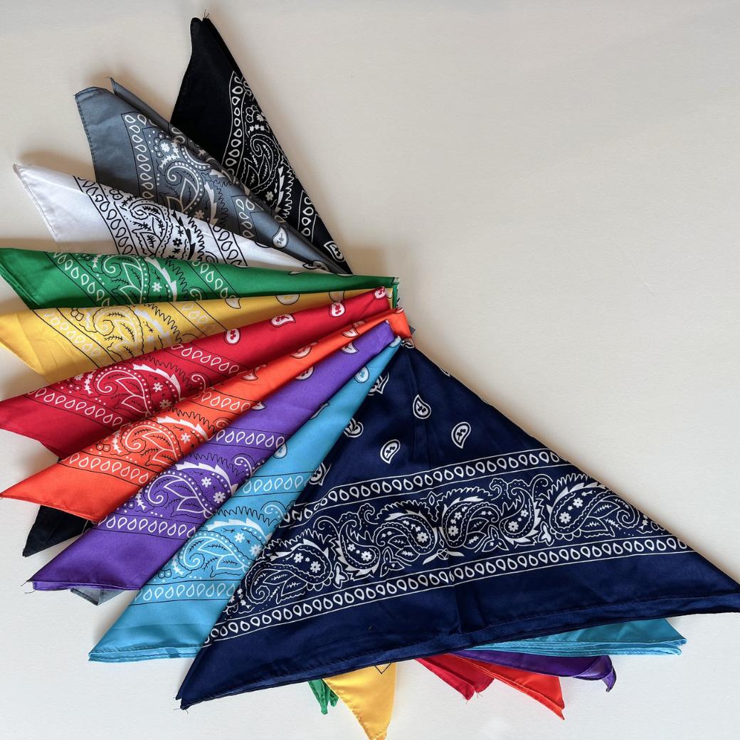 楽天市場】バンダナ ハンカチ ペイズリー 布巾 カラフル ダンス 発表会