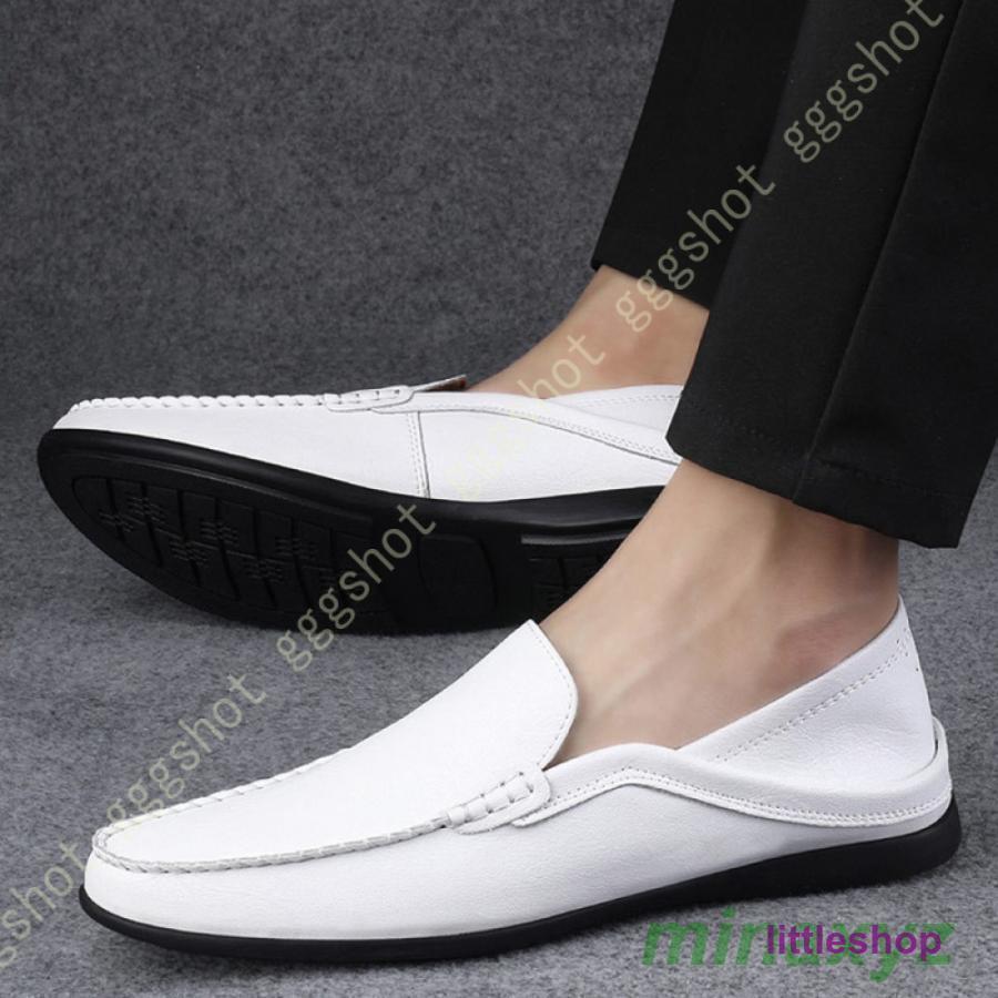 楽天市場】デッキシューズ メンズ 白 ドライビングシューズ 軽量