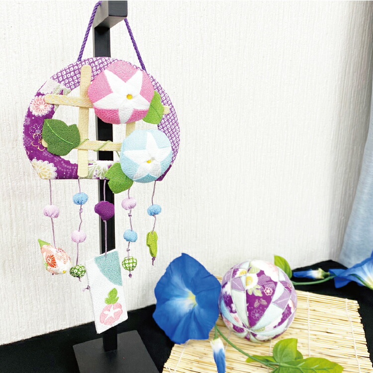 楽天市場】つるし飾り 置物 季節 7月 [朝顔 壁飾り 変わり下げ飾り
