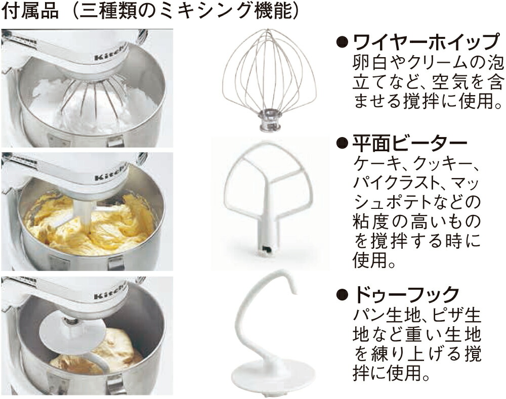 楽天市場】KSM7WH キッチンエイド スタンドミキサー 卓上ミキサー FMI