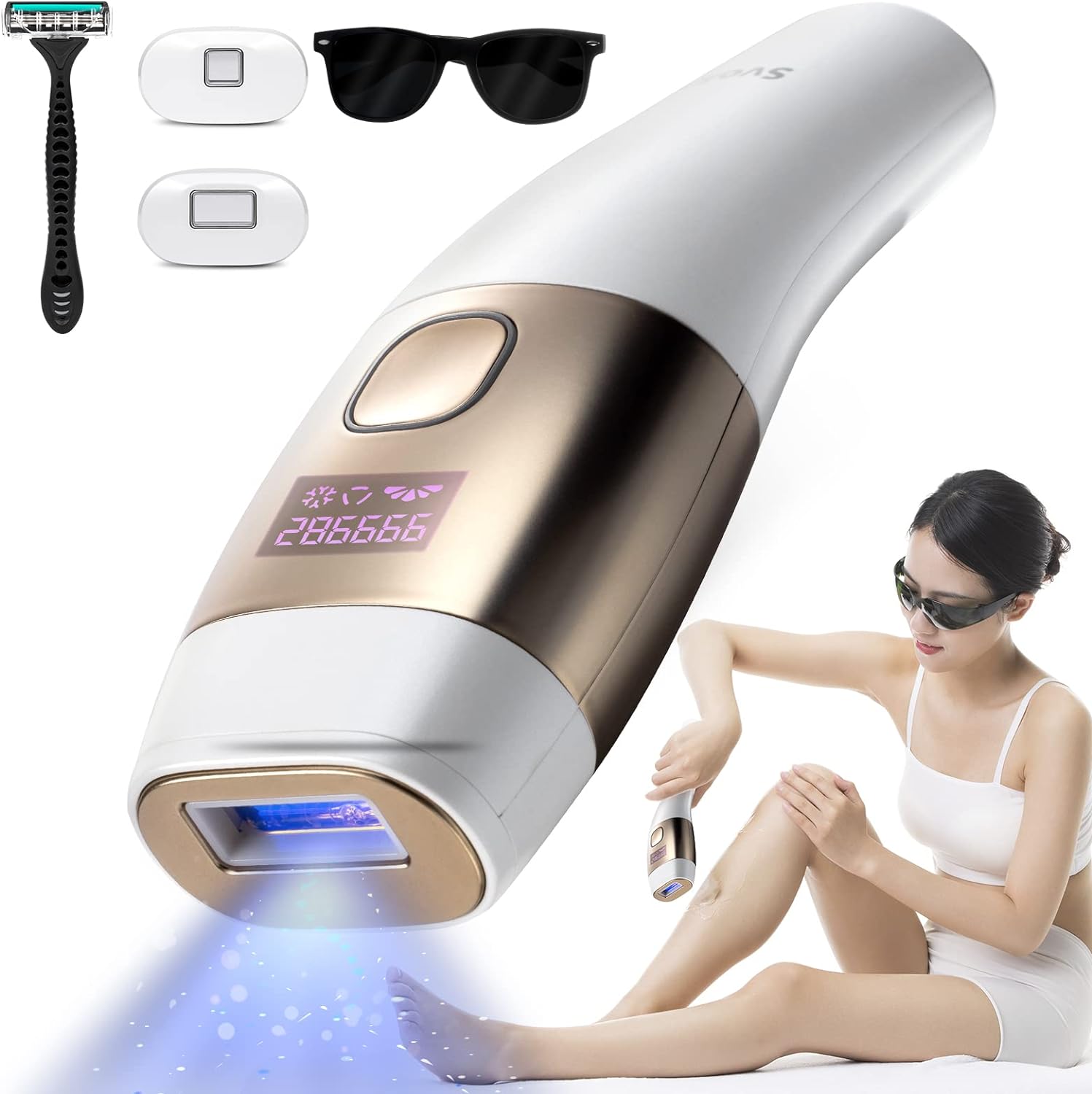 楽天市場】家庭用脱毛器 - Svoky IPL光美容器 冷感脱毛器 だつもうき