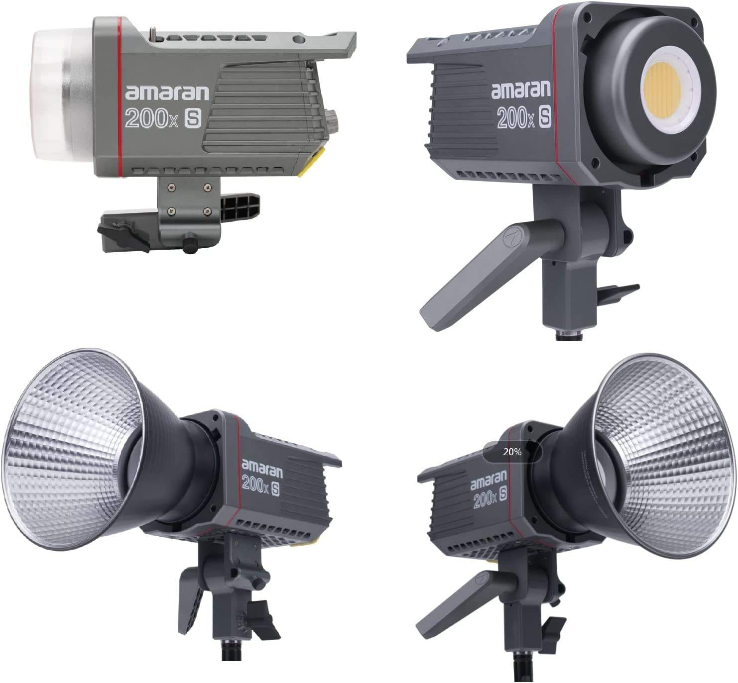 楽天市場】Aputure Amaran 200x S Bi-Color 2700-6500K LEDビデオ