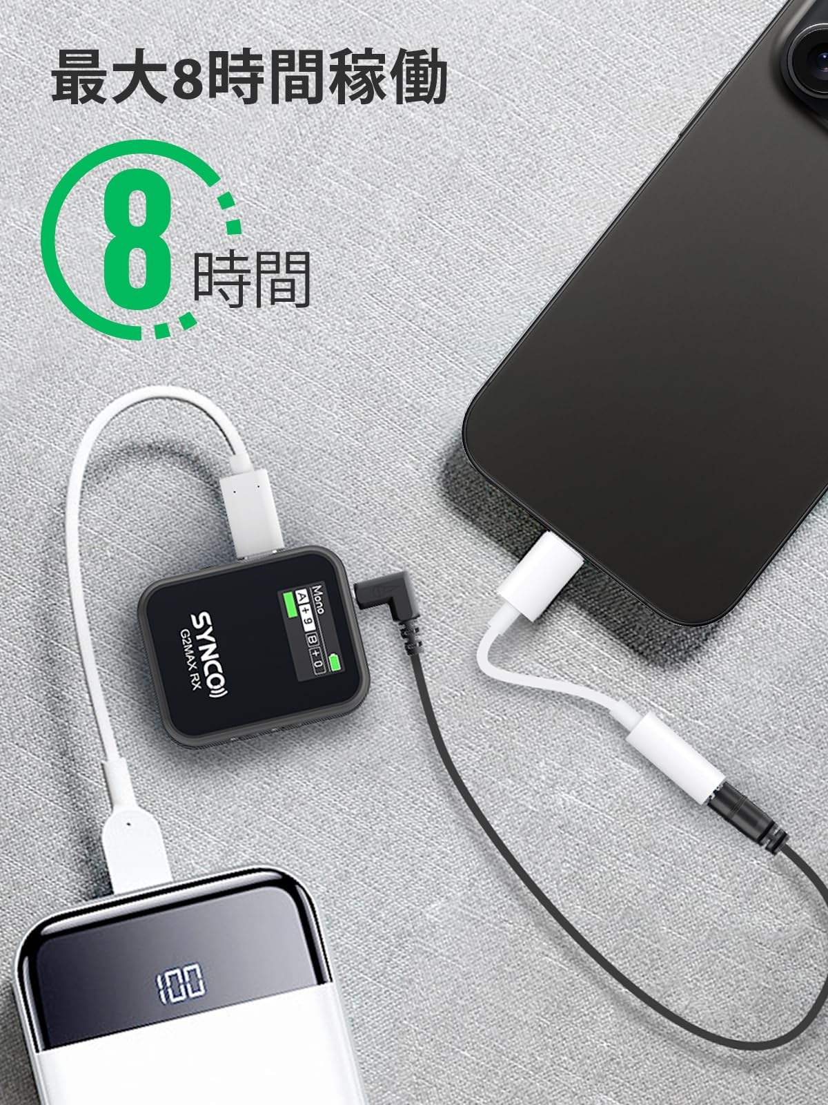 楽天市場】ワイヤレスマイク, SYNCO G2(A2) MAX ノイズキャンセル 約24