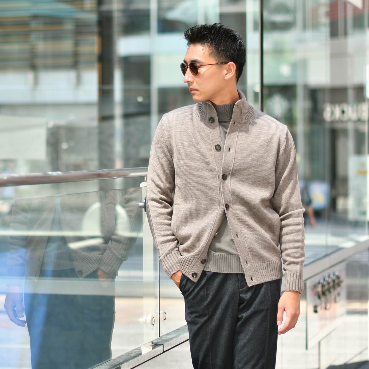 楽天市場】ZANONE【ザノーネ】スタンドカラーニット CHIOTO / KYOTO