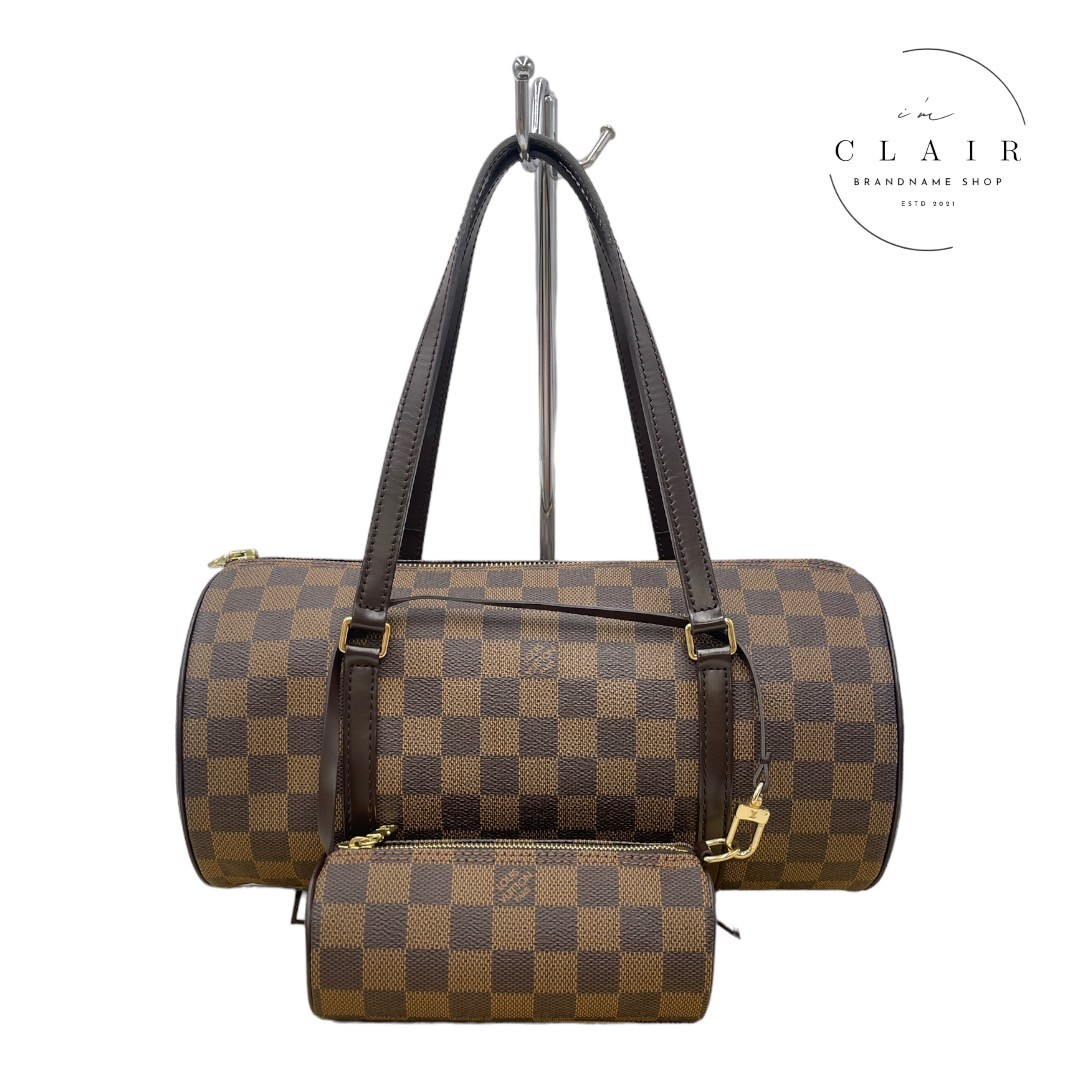 楽天市場】【中古】ルイヴィトン ダミエ パピヨン30 ハンドバッグ