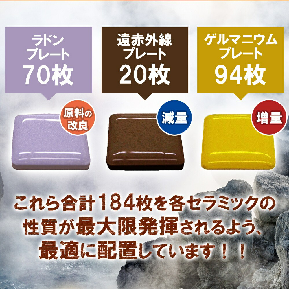 楽天市場】NEWラドン ラジウム岩盤浴マット ラドンガスとマイナス