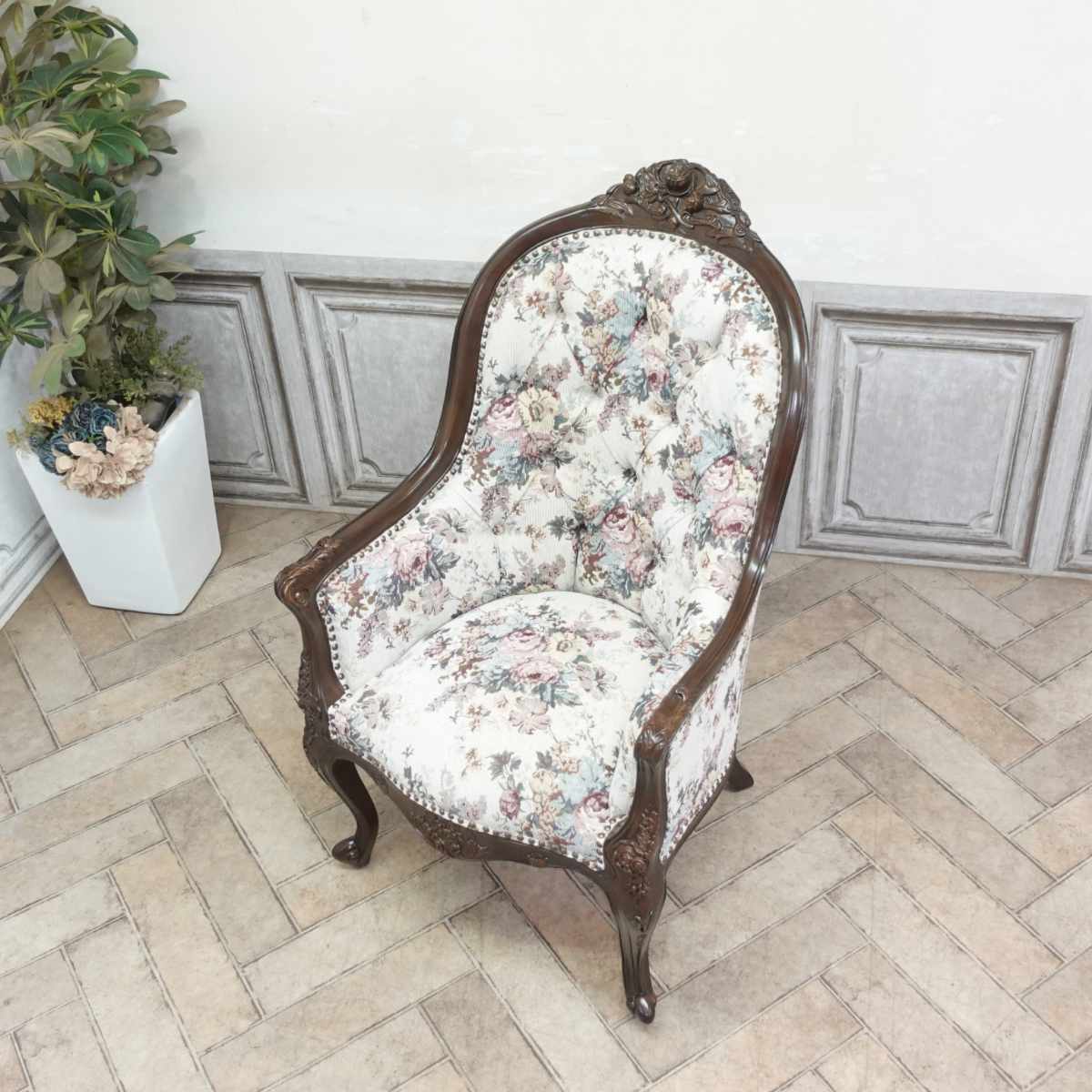 楽天市場】輸入家具 ロココ調家具 アームチェア ロココ ソフィア 姫系