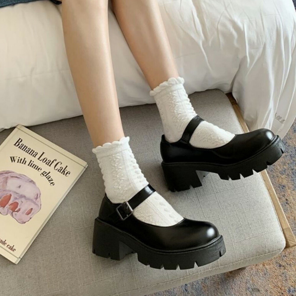 楽天市場】レディース 厚底靴 厚底パンプス 地雷系 靴 量産型 シューズ