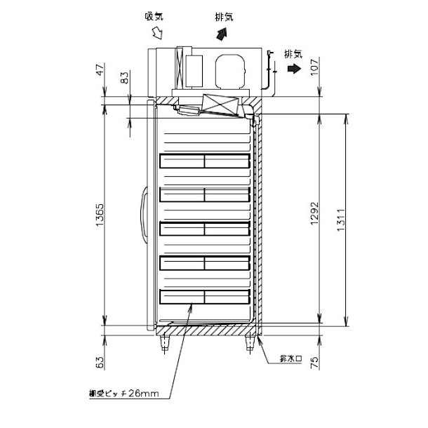 楽天市場】ホシザキ ビールジョッキクーラー HFJ-46D1 前面出し入れ