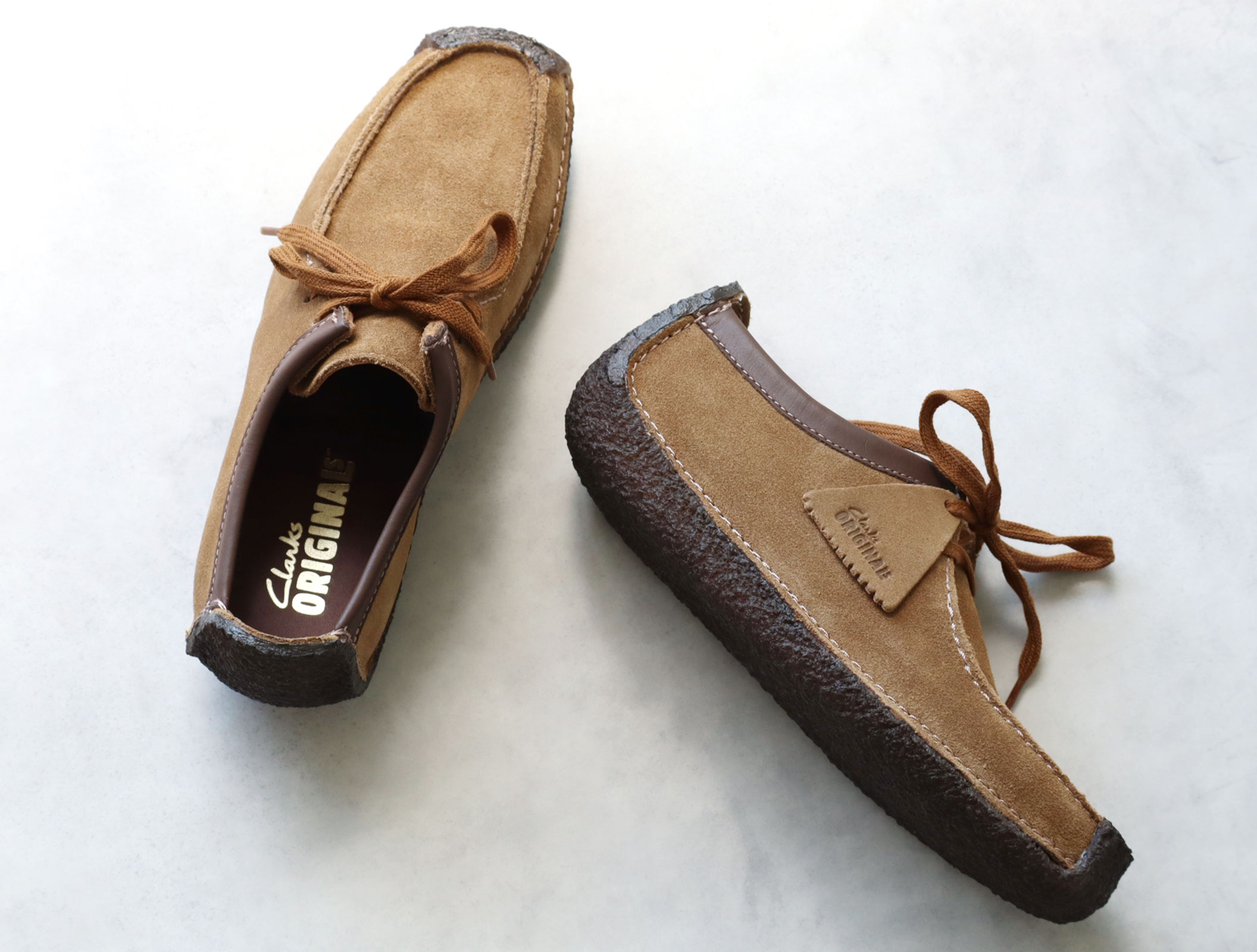 モモ クラークスオリジナルズ ナタリー スエード サンドベージュ9 1/2