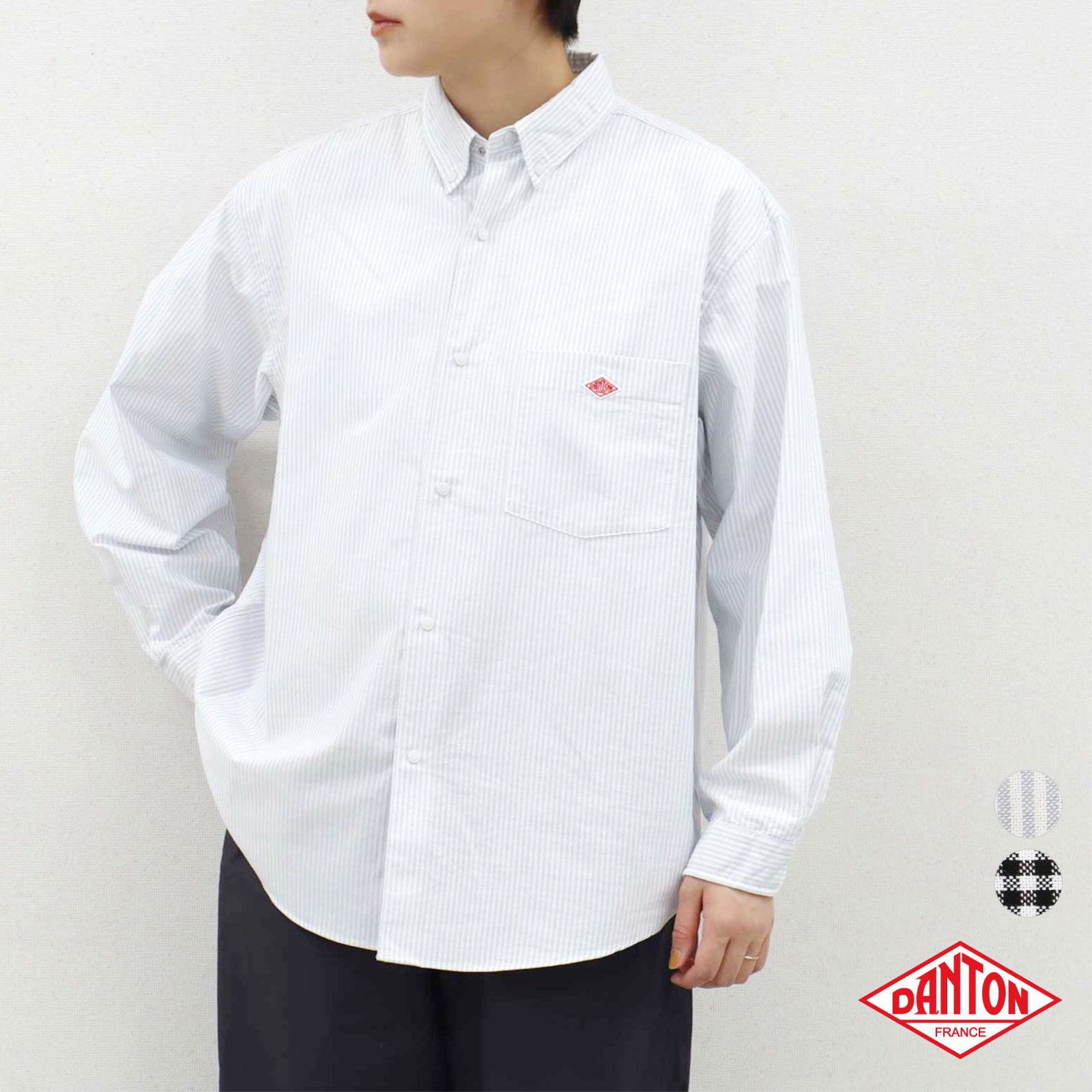 楽天市場】レディース 36-38♪ ダントン ボタンダウン 綿 ポリエステル