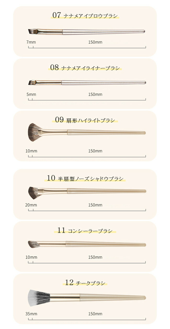 楽天市場】【ポイント5倍☆2/23迄】メイクブラシセット 13本セット