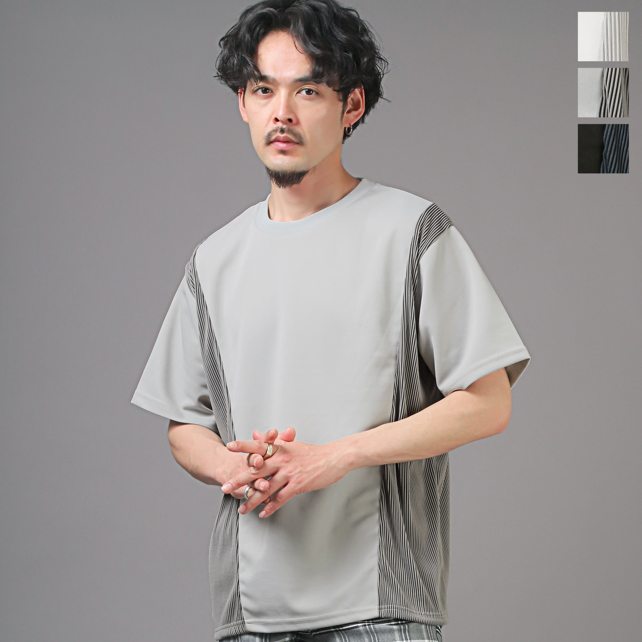 楽天市場】切り替えTシャツ 半袖 トップス メンズ レディース 異素材