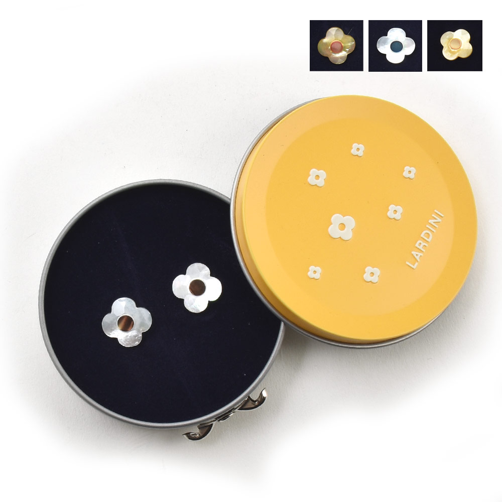 ラルディーニ LARDINI カフスボタン ブートニエール 2個 ホワイト 楽天