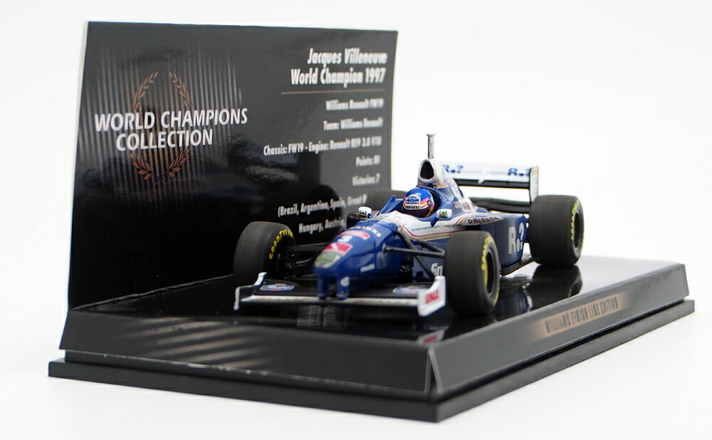 楽天市場】ミニチャンプス 1/43 ウィリアムズ ルノー FW19 ジャック