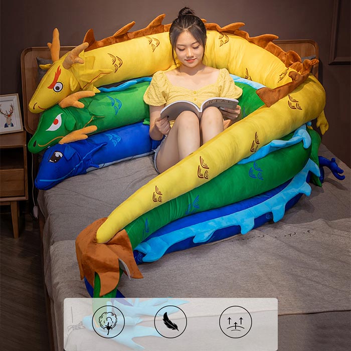 楽天市場】リアル 龍ぬいぐるみ 竜 縫い包み 大きい 巨大 龍 抱き枕