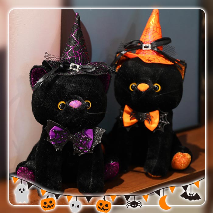 楽天市場】ハロウィン ぬいぐるみ 猫 ネコ 飾り 置物 ハロウィーン
