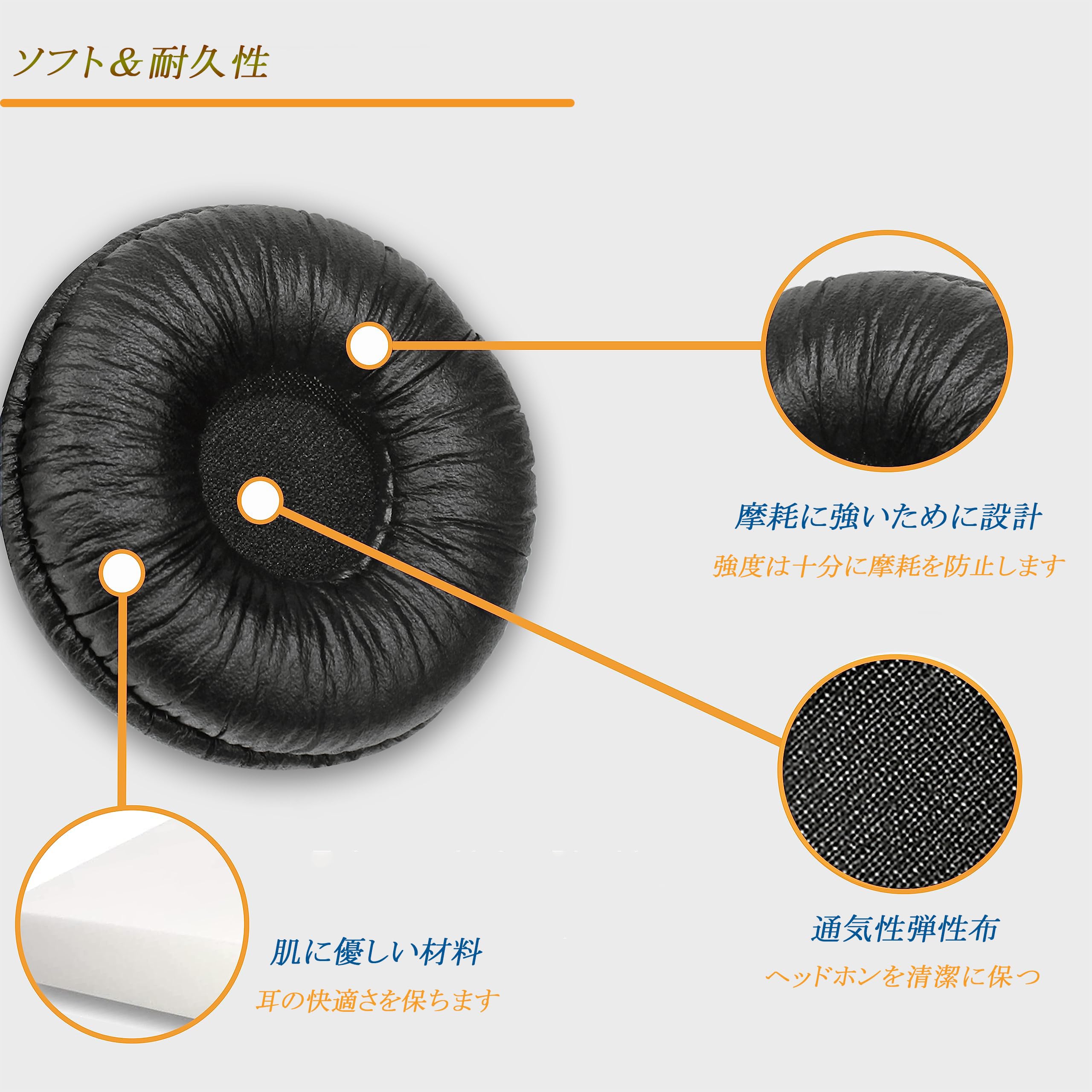 楽天市場】【送料無料】Callez交換可能ヘッドホン交換用イヤーパッド