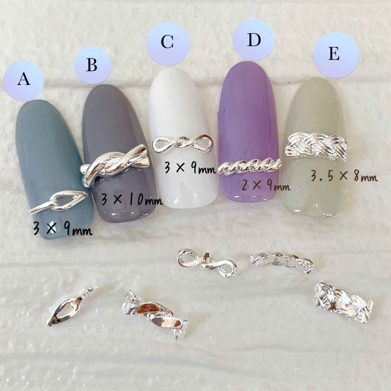 楽天市場】ネイルパーツ【4個セット】上品 アクセント チャーム