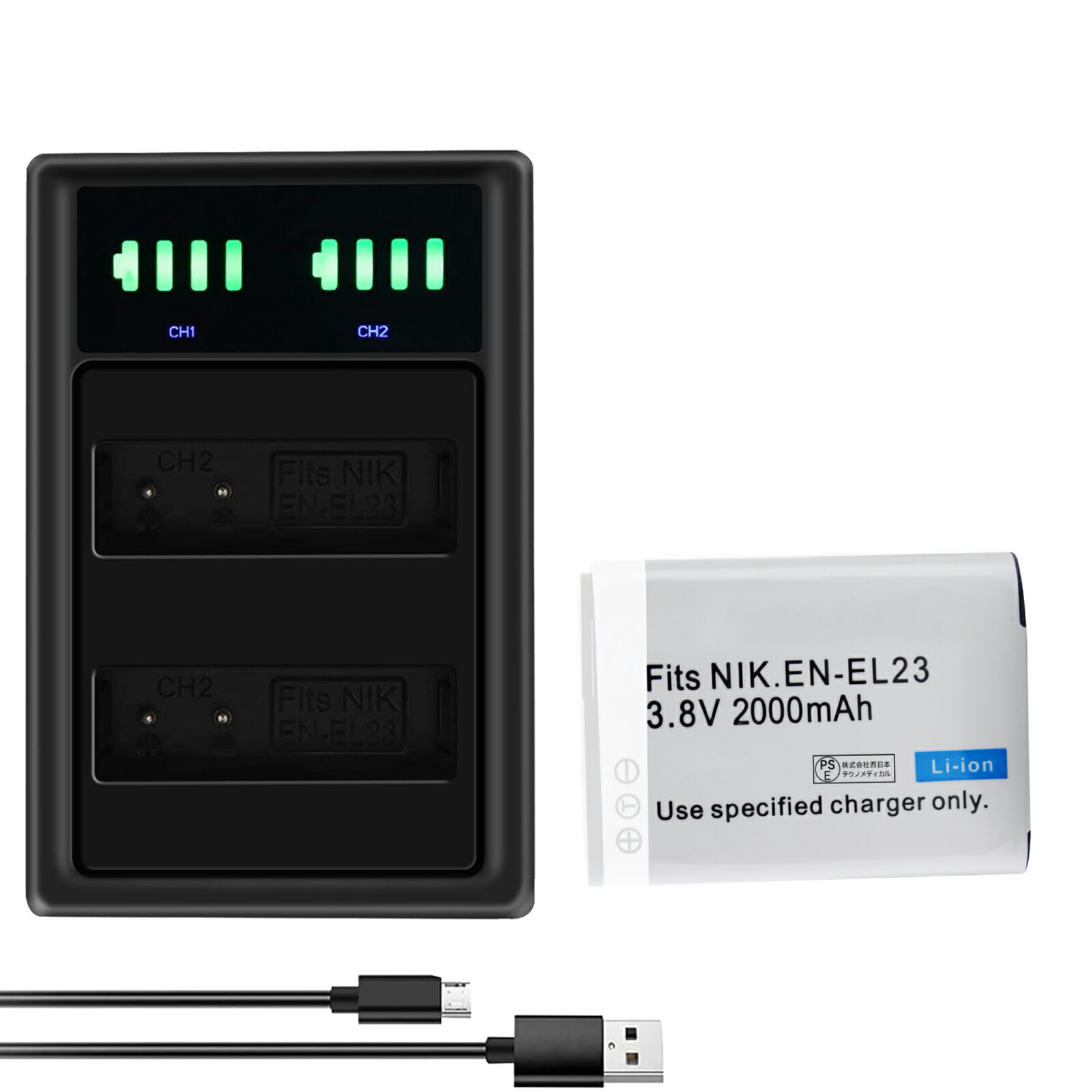 楽天市場】coolpix p900 バッテリーの通販