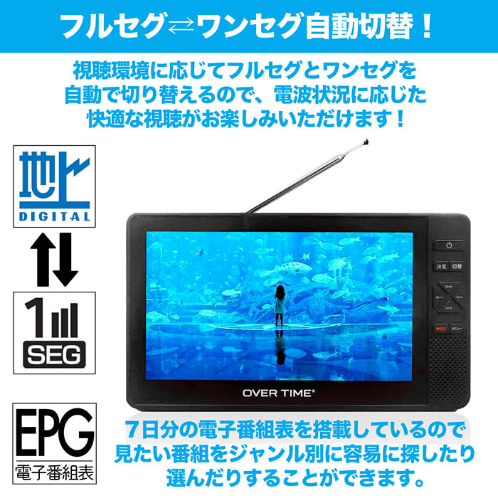 楽天市場】【楽天ランキングデイリー1位】ポータブルテレビ 7インチ