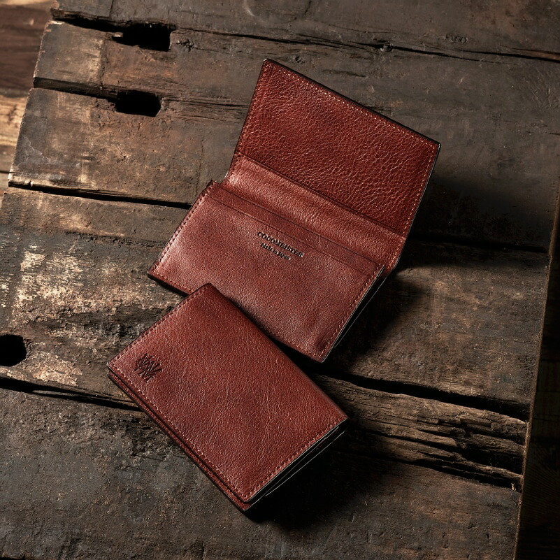 COCOMEISTER ダークブラウン 名刺入れ 箱付き COCOMEISTER ダークブラウン 名刺入れ 箱付き