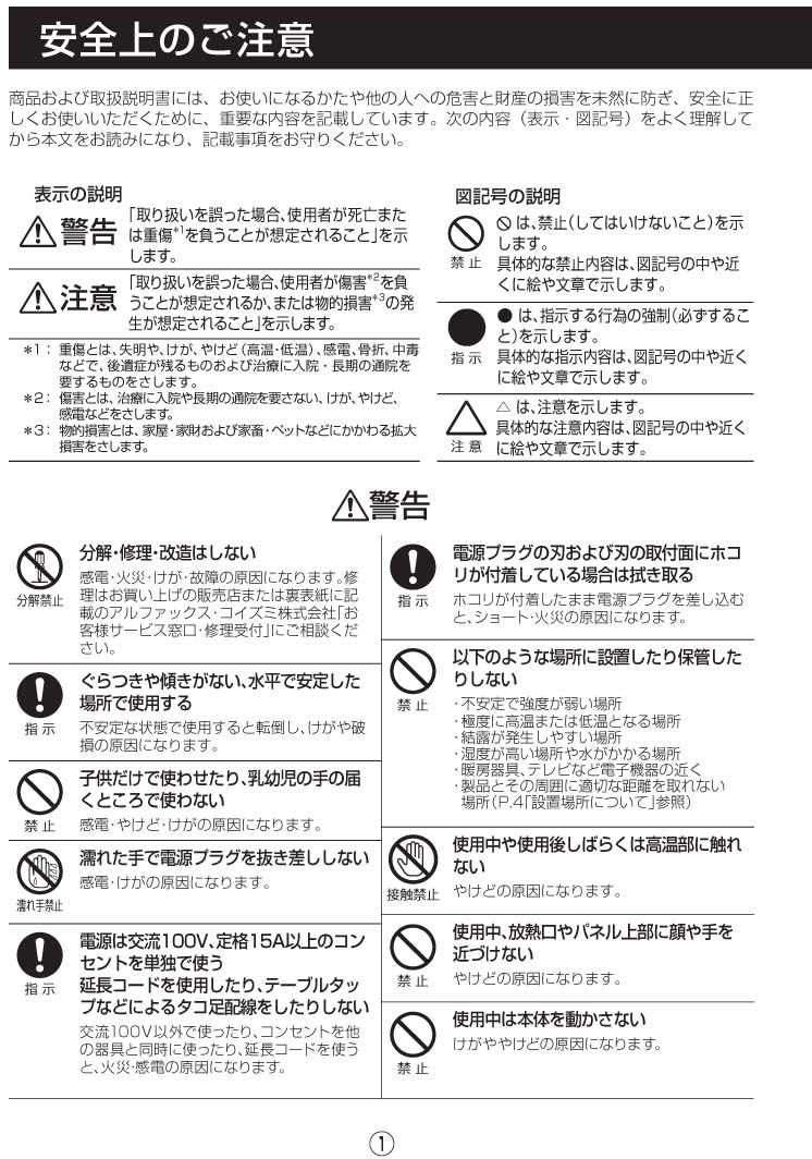 楽天市場 | 家電・便利雑貨のCOCONIAL - 【取扱説明書】ここぽか（1200W）