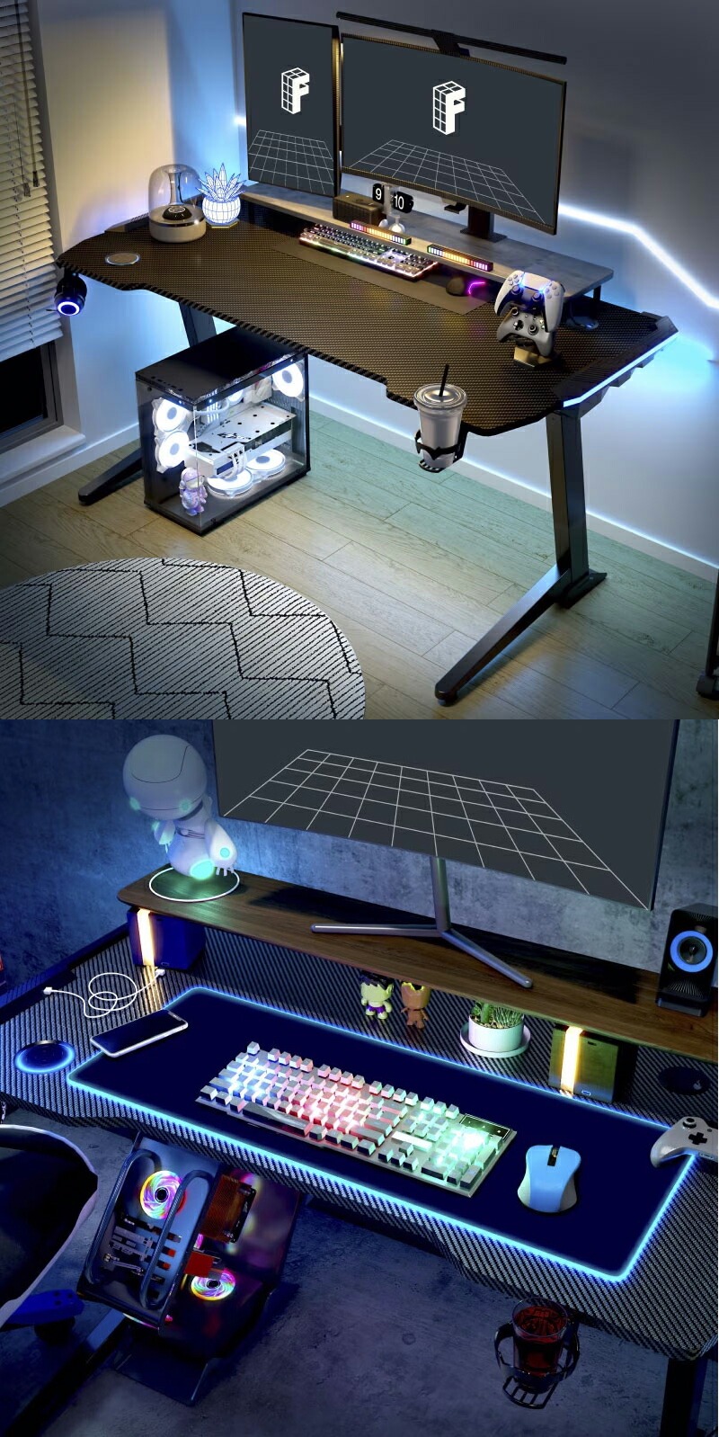 楽天市場】FlexiSpot ゲーミングデスク GT2JA | 送料込み フレキシ