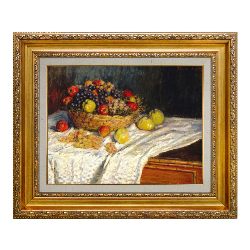 楽天市場】絵画 F6号 モネ ｢ブドウがある静物｣ 複製画 額入り 世界の