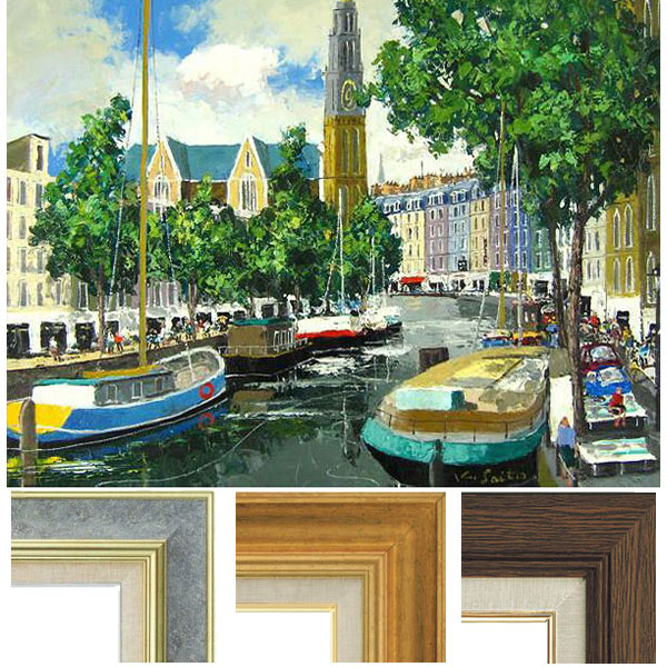 楽天市場】油彩画 斉藤要 「アムステルダム」 F6号 額入り 油絵 風景画