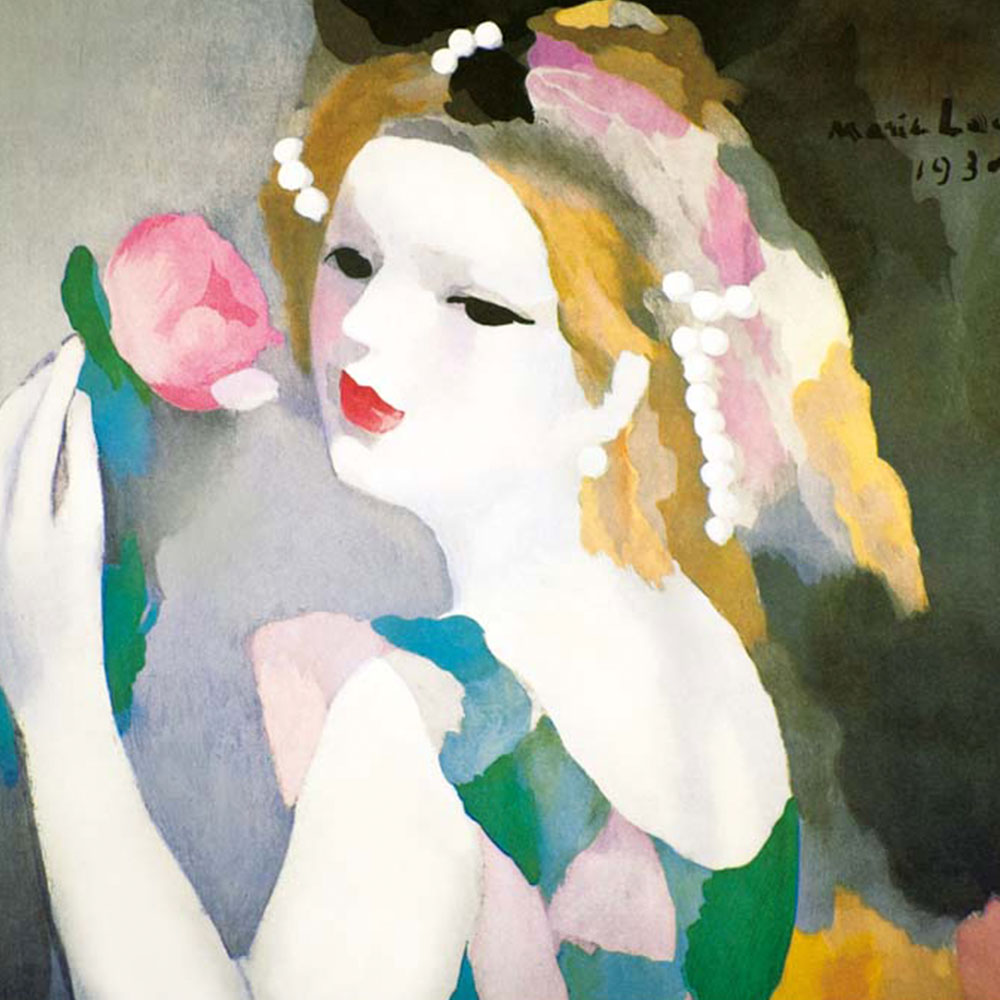 楽天市場】マリー・ローランサン「バラの女」F8号（額外寸61x50cm